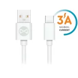 forever-kabel-usb-usb-c-10-m-3a-bialy