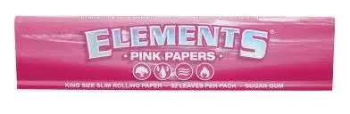 bibulki-elements-pink-king-size-slim-rozowe-stan-nowy