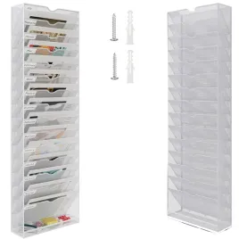 uchwyt-scienny-na-dokumenty-a4-organizer-metalowy-16-przedzialow-bialy