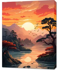 obraz-70x90cm-zloty-zachod