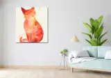 obraz-90x100cm-akwarelowy-kot-stan-nowy