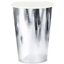 kubeczki-papierowe-metalik-srebrny-partydeco-220ml-6-sztuk