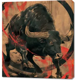 obraz-90x100cm-bycza-niezlomnosc