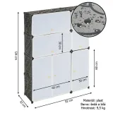 regal-czarno-bialy-system-wtykowy-stan-nowy