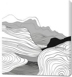 obraz-90x100cm-geometryczne-wzniesienia