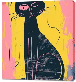 obraz-90x100cm-kontrastowa-kotka