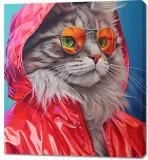 obraz-90x100cm-kot-w-stylu