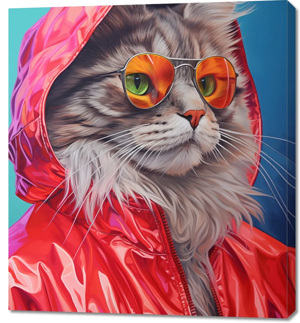 obraz-90x100cm-kot-w-stylu