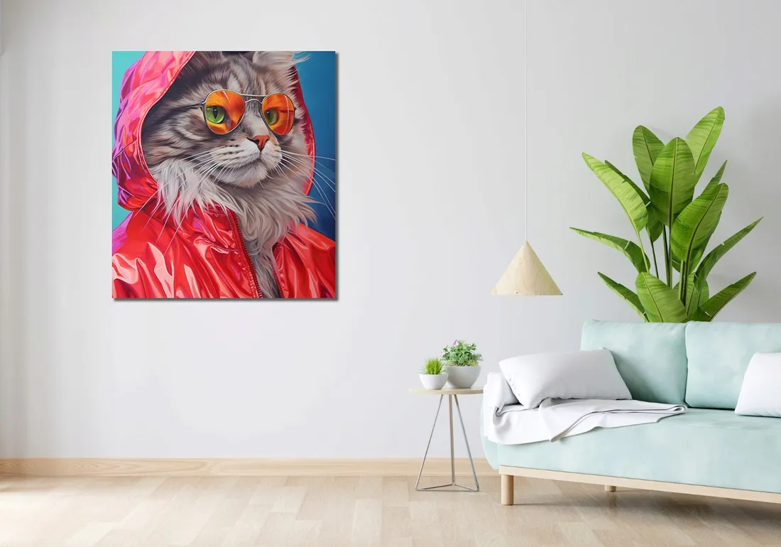 obraz-90x100cm-kot-w-stylu