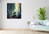 obraz-90x100cm-lesne-echa-stan-nowy