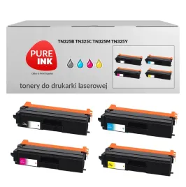 4x-toner-pureink-tn325b-c-m-y-brother-mfc-9970cdw