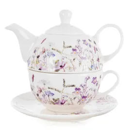 dzbanek-z-filizanka-do-herbaty-porcelanowy-kwiaty-louka-3-el