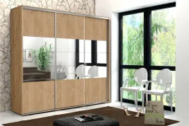 pojemna-3-drzwiowa-szafa-wix26-z-lustrem-250cm-dab-craft-z-wyposazeniem