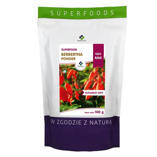 BERBERYNA proszek 100% czysta naturalna 100g