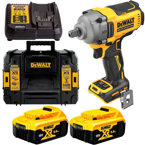 Klucz udarowy 18V 812Nm 1/2" 2aku 5Ah DeWalt DCF892P2T