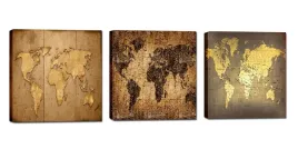 obrazy-mapa-mapy-zestaw-komplet-180cm