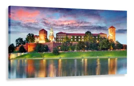 obraz-led-lampka-polska-wawel-krakow-120x60