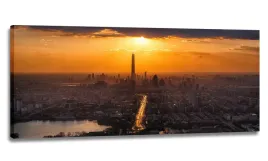 obraz-zachod-miasto-panorama-150x60-obrazy