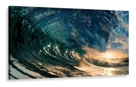 obraz-do-salonu-fala-slonce-morze-120x60