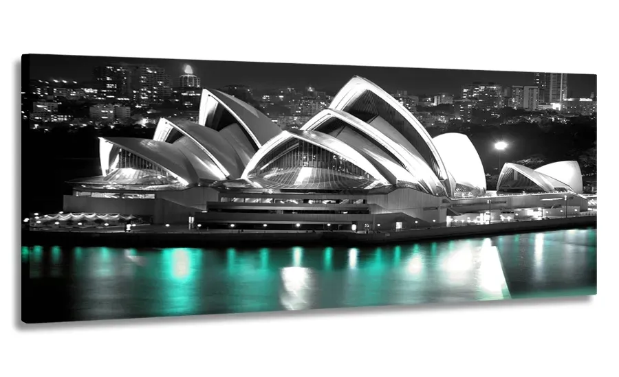 obraz-panorama-sidney-turkus-150x60-na-plotnie