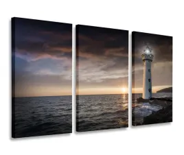 obraz-latarnia-morze-obrazy-tryptyk-90x50