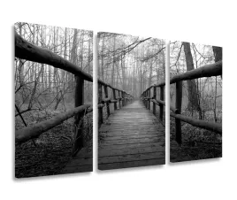 obraz-czarnobialy-pomost-obrazy-tryptyk-120x80
