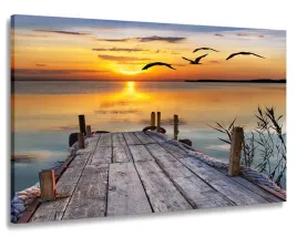 obraz-120x80-pomost-canvas-zachod-slonca-led