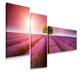 obraz-tryptyk-150x100-lawendowe-pole-nowoczesny