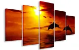 obraz-gigant-delfiny-150x100-plotno
