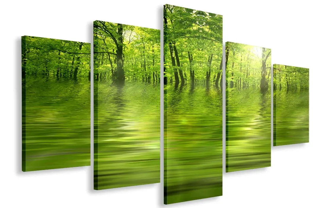 obraz-gigant-zielony-las-150x100-plotno