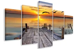obraz-gigant-pomost-slonce-150x100-plotno