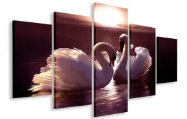 obraz-obrazy-zwierzeta-labedzie-125x70-plotno