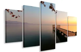 obraz-obrazy-jezioro-molo-125x70-plotno