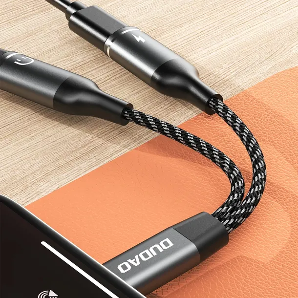 adapter-dudao-l13c-2w1-usb-c-szary-stan-nowy-marka-dudao