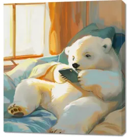 obraz-90x100cm-misiowe-popoludnie