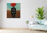 obraz-90x100cm-obserwator-zza-maku-stan-nowy
