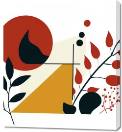 obraz-90x100cm-ogien-i-flora