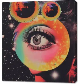 obraz-90x100cm-oko-w-kosmosie