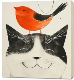 obraz-90x100cm-pyzaty-przyjaciel
