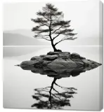 obraz-90x100cm-samotne-drzewo