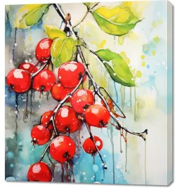 obraz-90x100cm-symfonia-krwistych-owocow