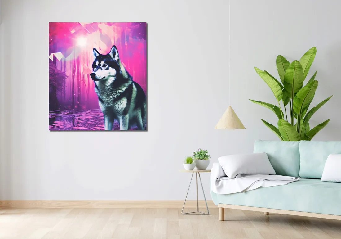 obraz-90x100cm-wilczy-duch