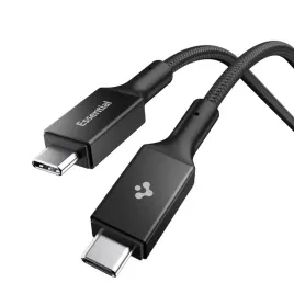 kabel-spigen-essential-eb10015cc-usb-c-usb-c-100w-150cm-czarny