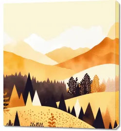 obraz-90x100cm-zloty-zachod-w-rozkwicie