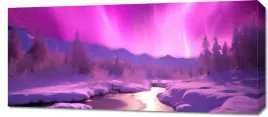 obraz-90x40cm-aurora-nad-niebiem