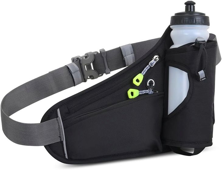 SASZETKA BIODROWA SPORTOWA Z UCHWYTEM NA BIDON PAS DO BIEGANIA NA TELEFON