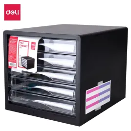 szafka-na-dokumenty-organizer-z-szufladami-e9775-deli-czarna
