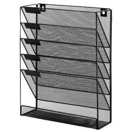 polka-nascienna-metal-5-kieszeni-pojemnik-na-dokumenty-siatka-organizer