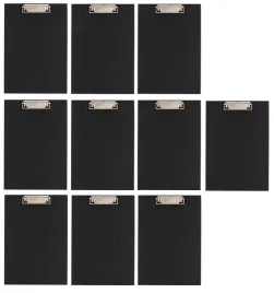 10x-podkladka-do-pisania-z-klipsem-a4-deska-clipboard-czarna