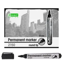 marker-permanentny-pisak-mazak-czarny-d-rect-2150-12-sztuk